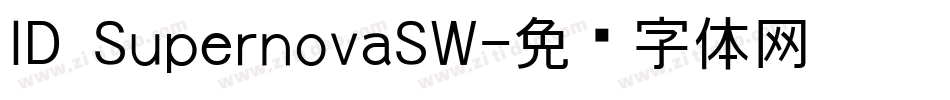 ID SupernovaSW字体转换